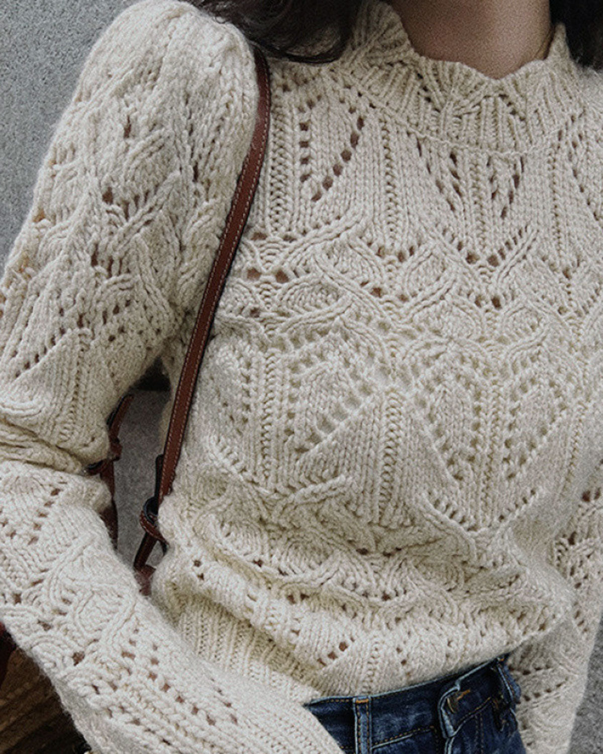 The Emilia Cut-Out Knit Sweater