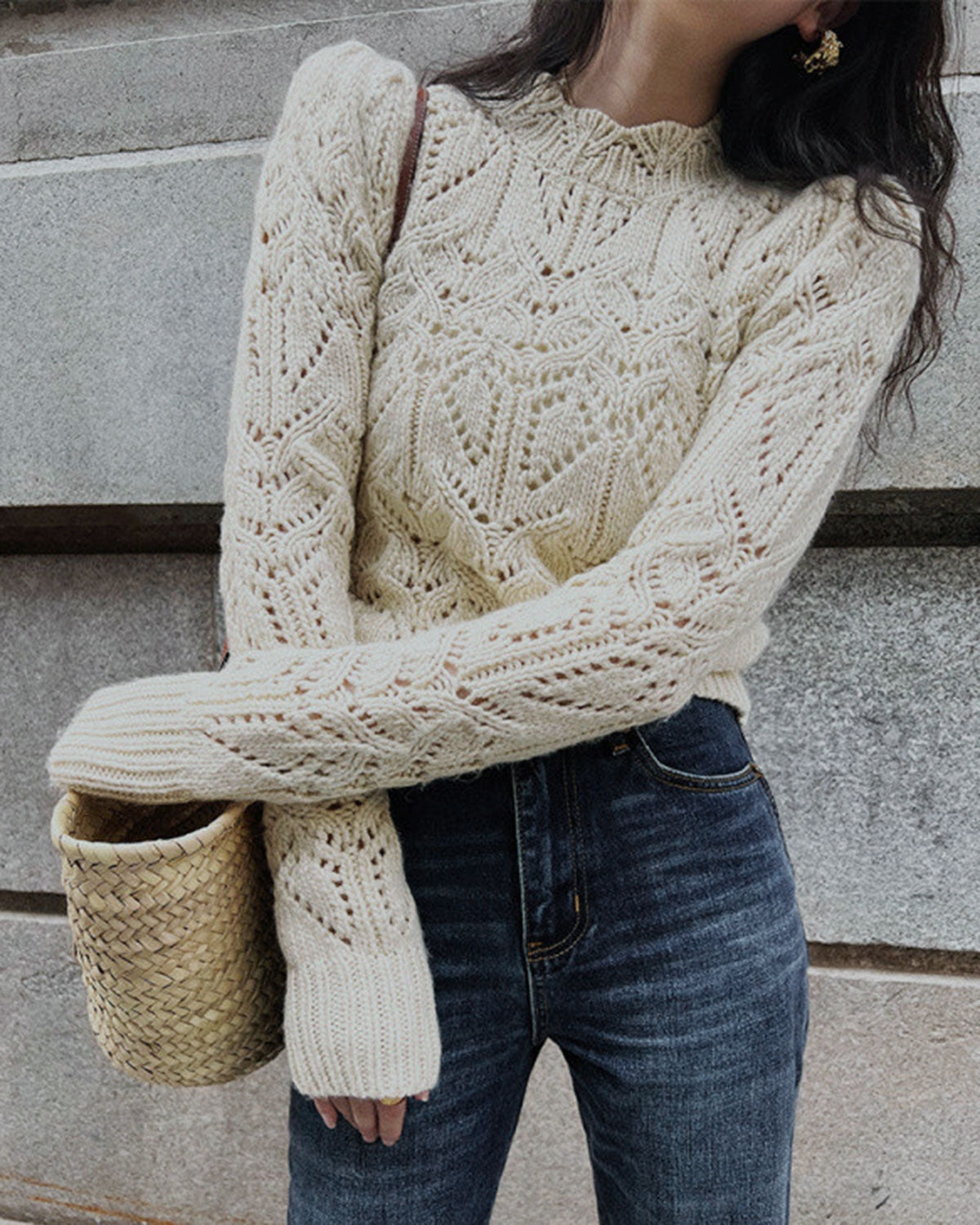 The Emilia Cut-Out Knit Sweater